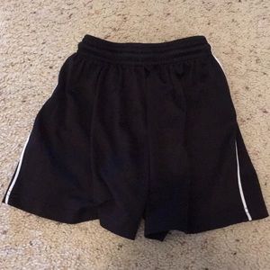 Black and white shorts